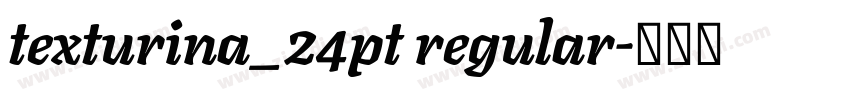 texturina_24pt regular字体转换 texturina_24pt regular字体转换
